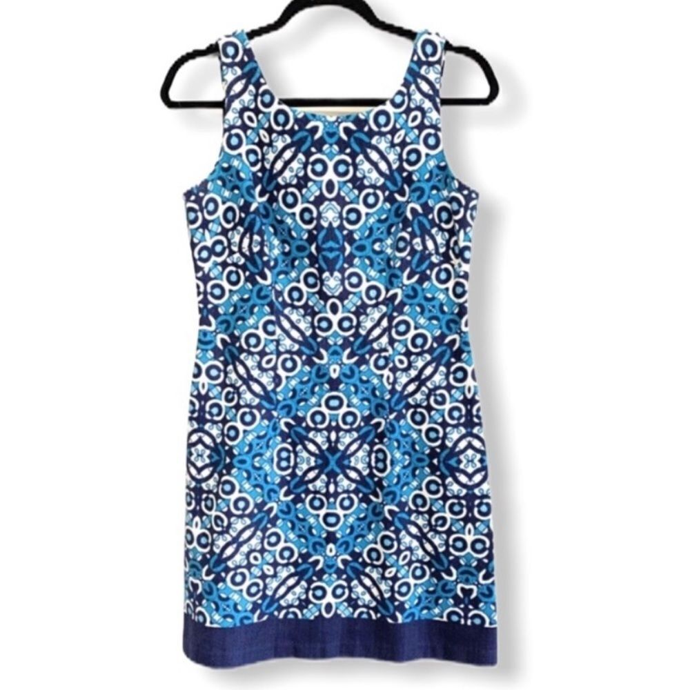 Just...Taylor Dress Blue Print